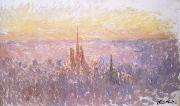 Claude Monet View of Rouen oil painting reproduction
